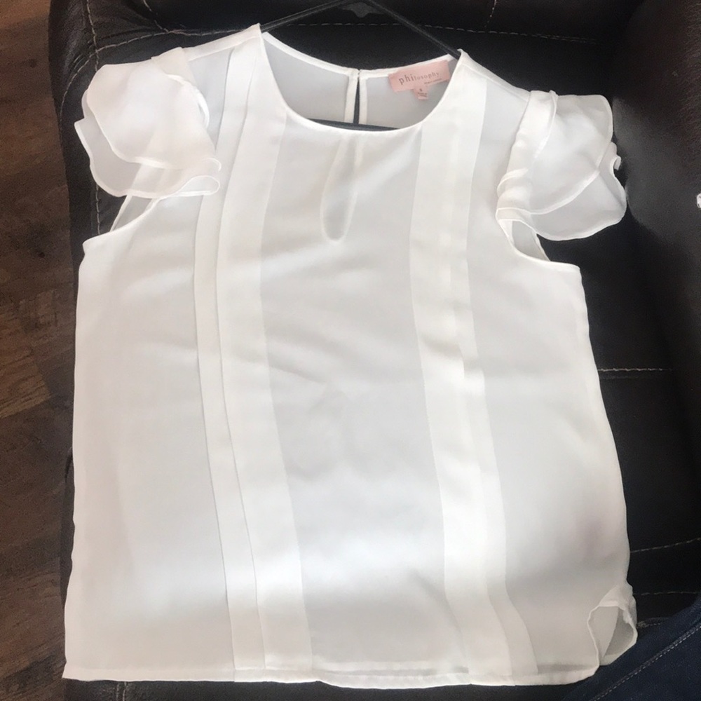 PHILOSOPHY white sheet blouse